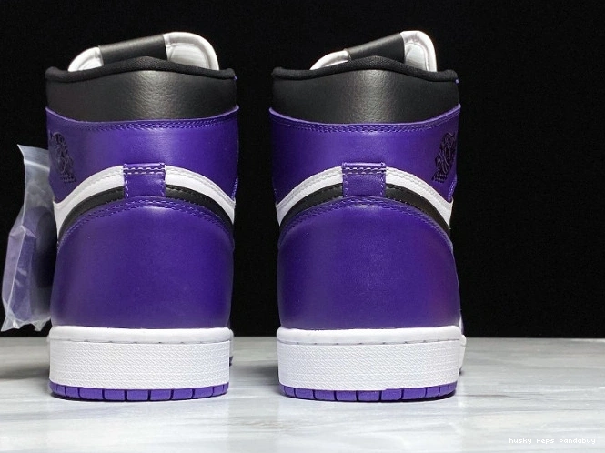 Rep Husky Court Air Jordan 1 High Purple OG 555088-500 0822